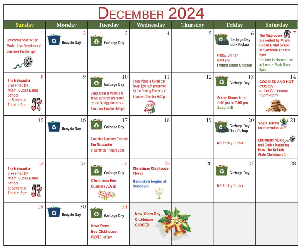 TACH Calender, December 2024