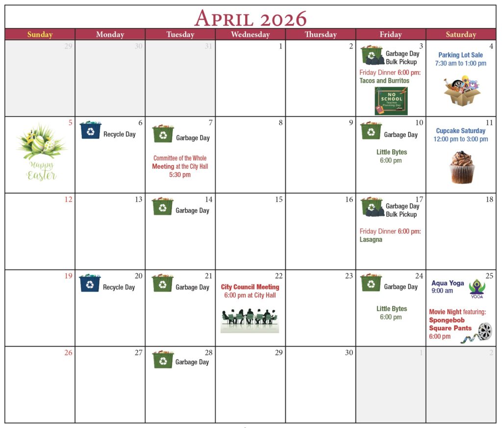 Calendar April 2026