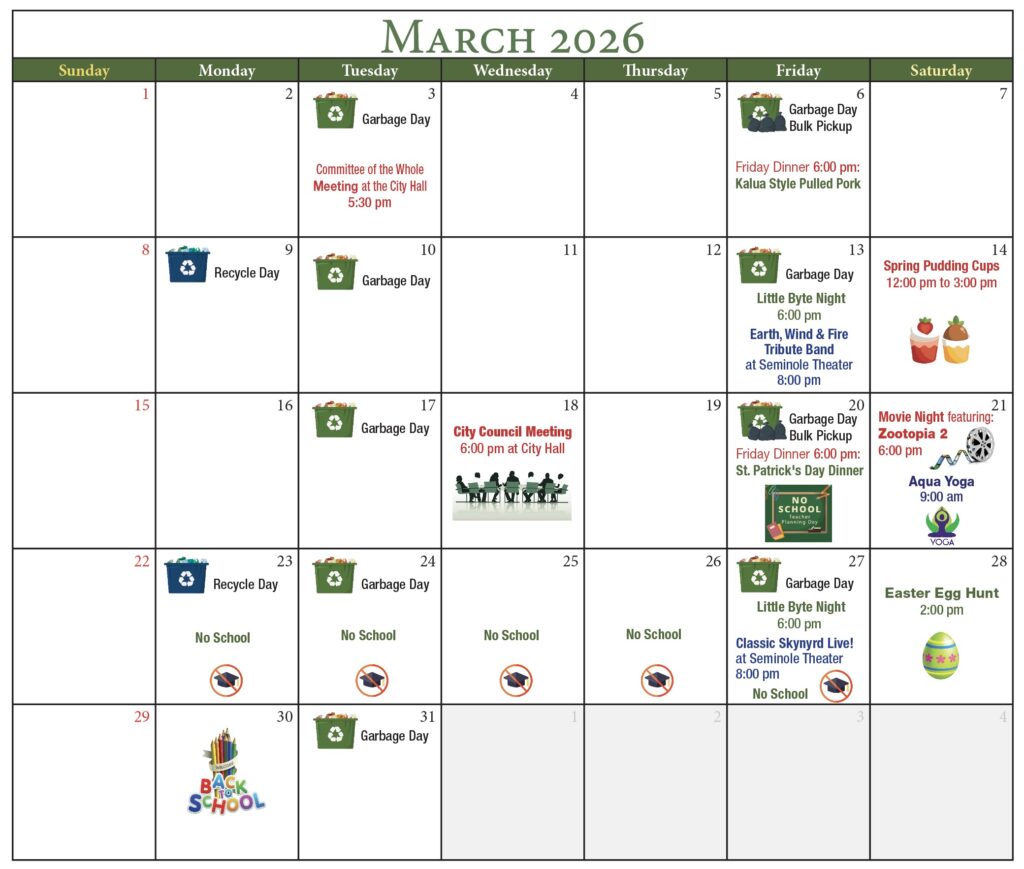 Calendar March 2026